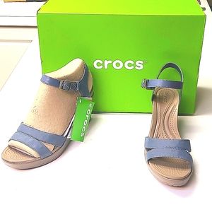 Crocs Leigh II Ankle Strap Wedge
